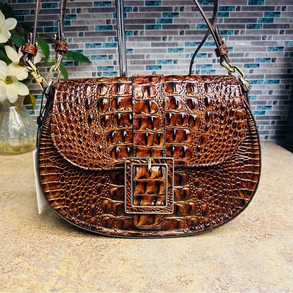 NWT Brahmin Cynthia classic Pecan purse - Picture 2 of 8